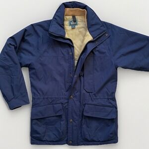 Vintage Woolrich Gore-Tex Field Coat Jacket Parka Small Navy Thinsulate Chore